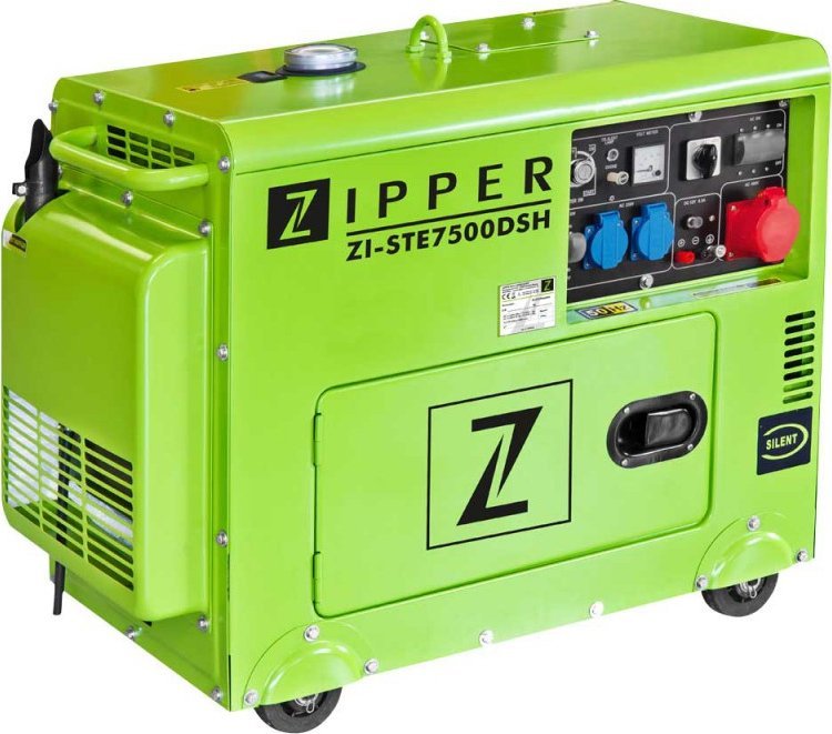 Dīzeļa elektroģenerators Zipper ZI-STE7500DSH | ZI-STE7500DSH