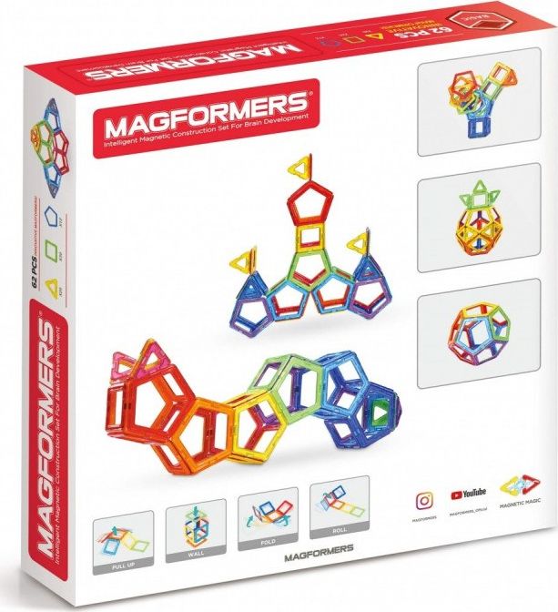 Magformers MAGFORMERS PAMATKLUCĪŠI 62 gab