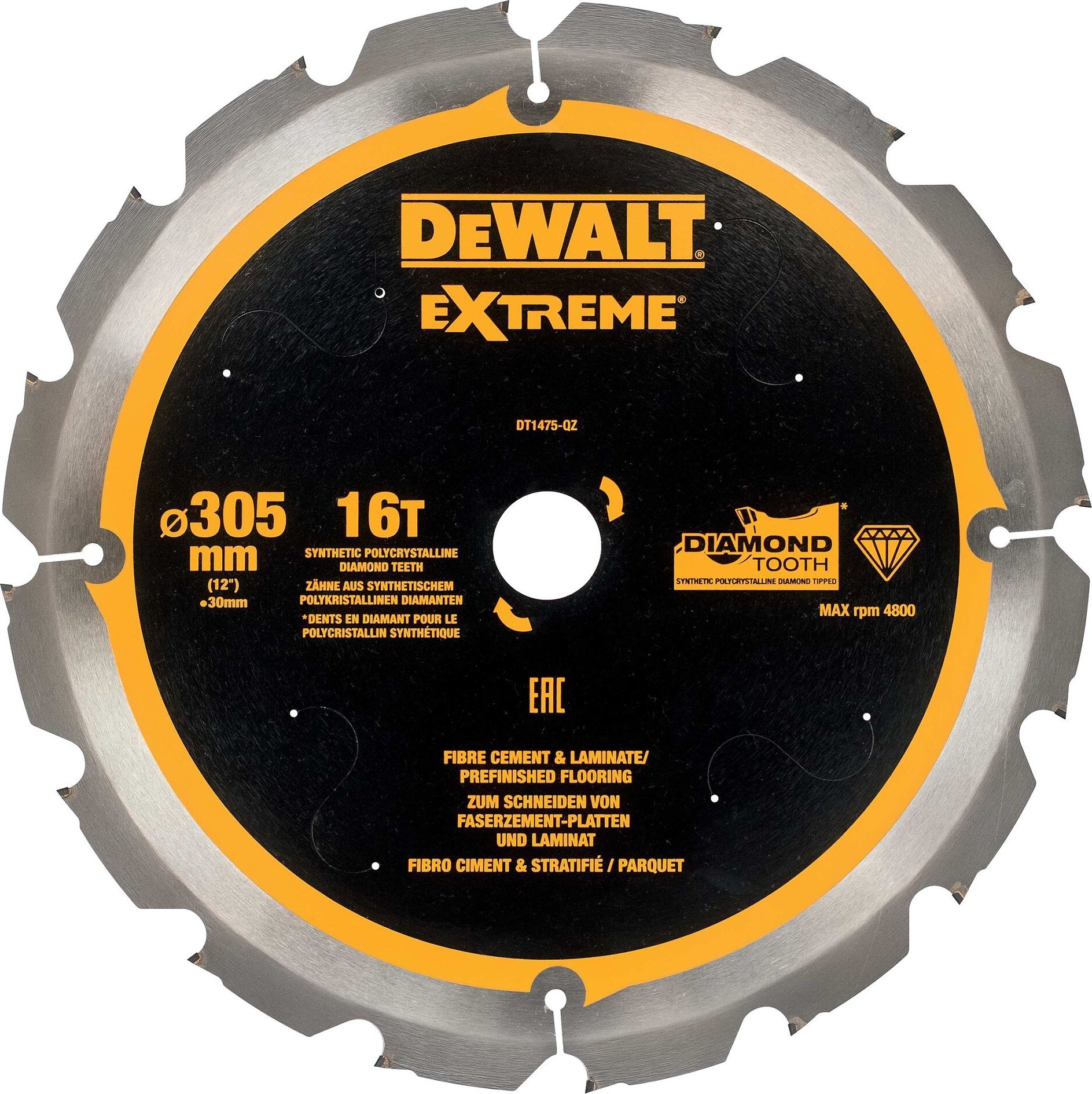 Dewalt disks 305x30mm x16t | DT1475