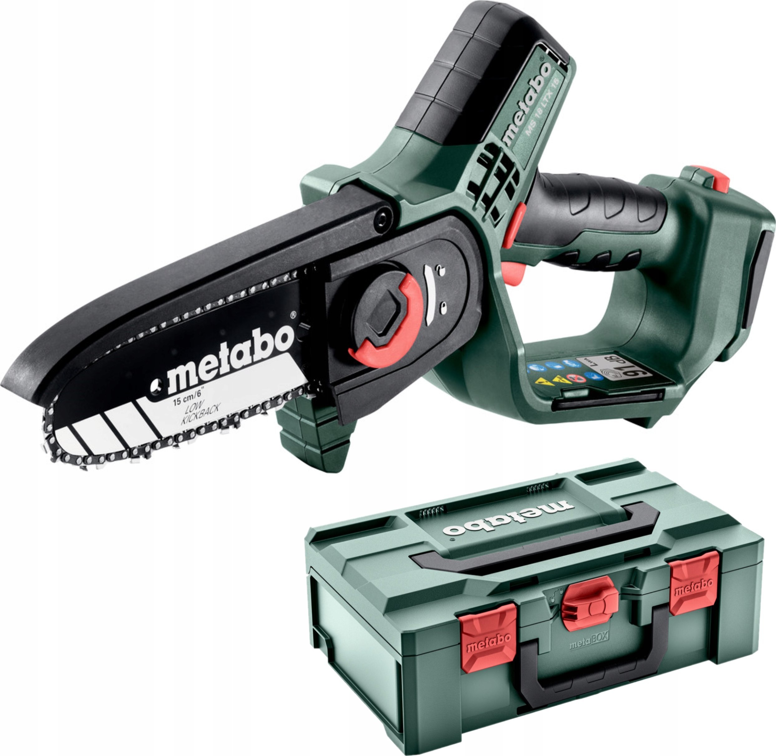 Akumulatora ķēdes zāģis Metabo 15CM MS