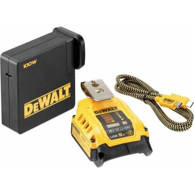 Dewalt Kombi-Ladegerät DCB094K, mit Powerbank-Funktion (Black/gelb