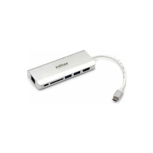 HUB USB Roline USB-C dokstacija, HDMI