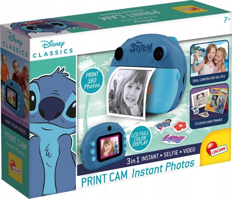 Lisciani 3in1 tūlītējās fotogrāfijas kamera PRINT