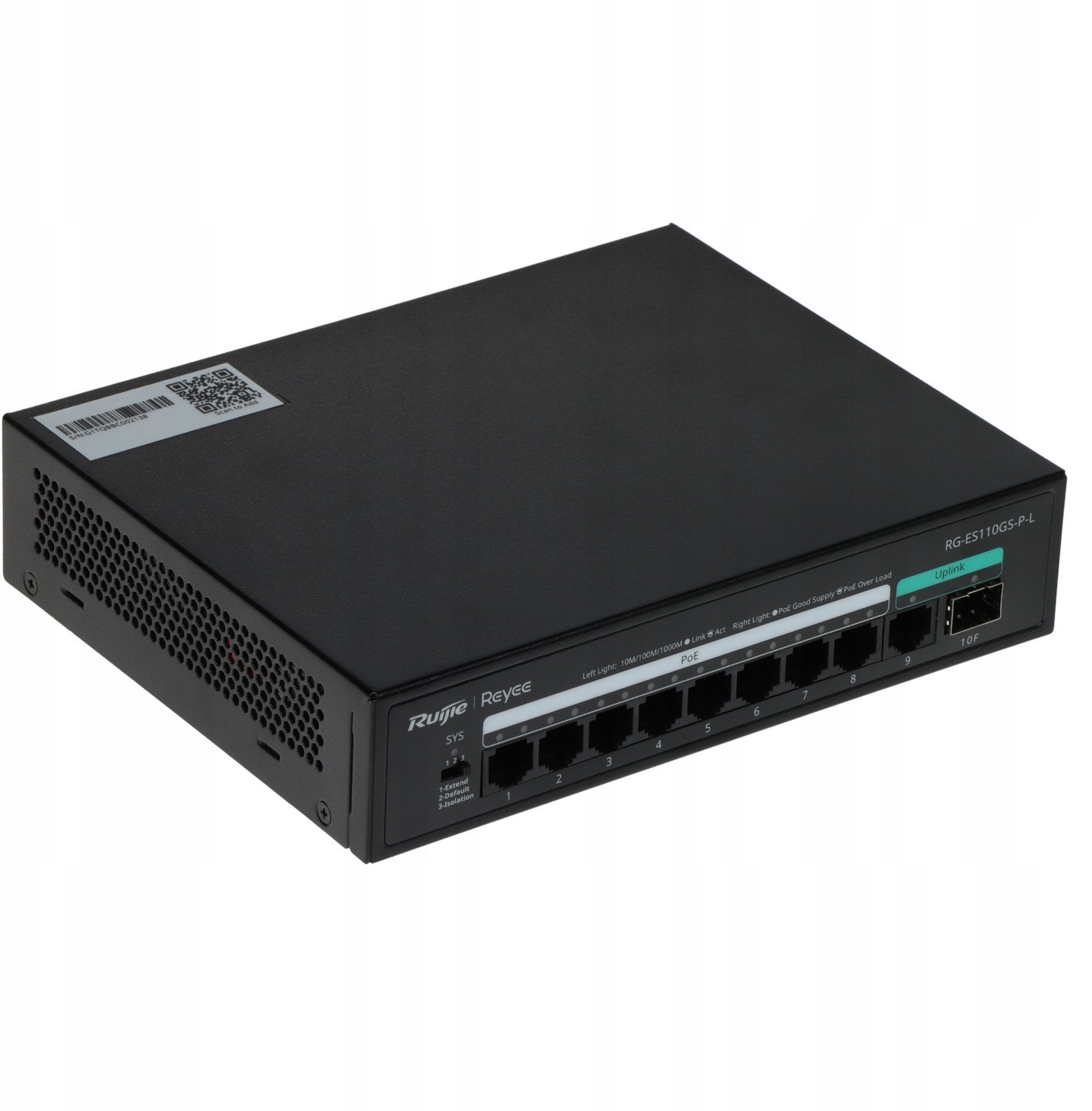 SWITCH POE RG-ES110GS-P-L 8-PORTU SFP REYEE