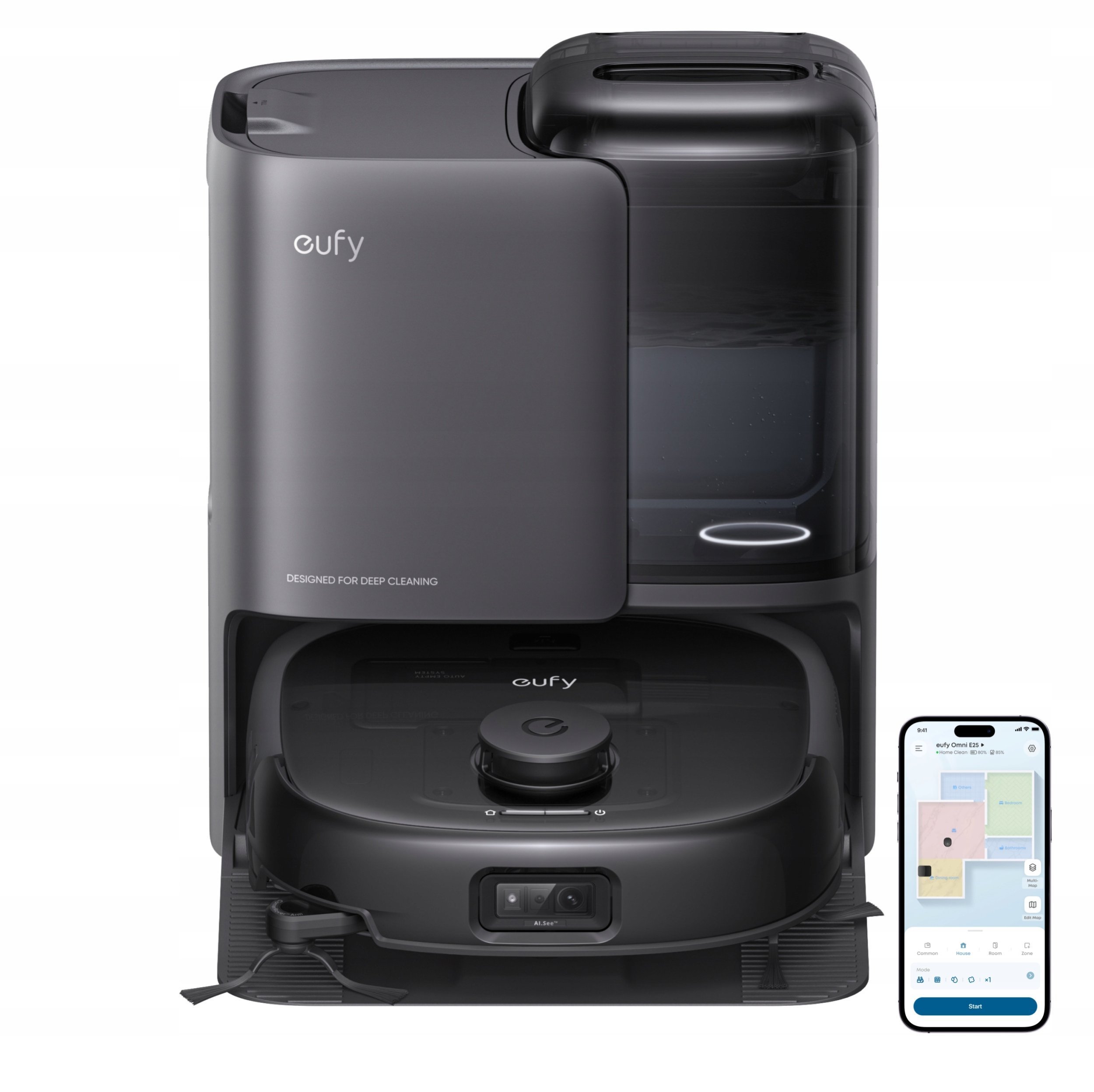 Robotputekļsūcējs Eufy Omni E25 Black |