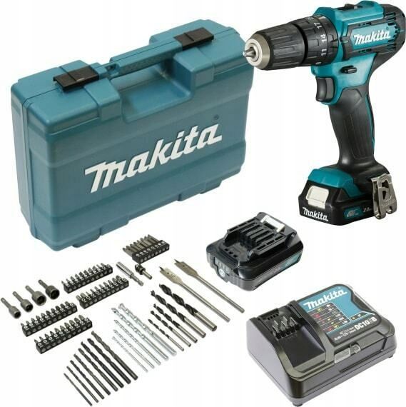 Makita Akku-Schlagbohrschrauber HP333DSAX1, 12Volt (blau/Black, 2x