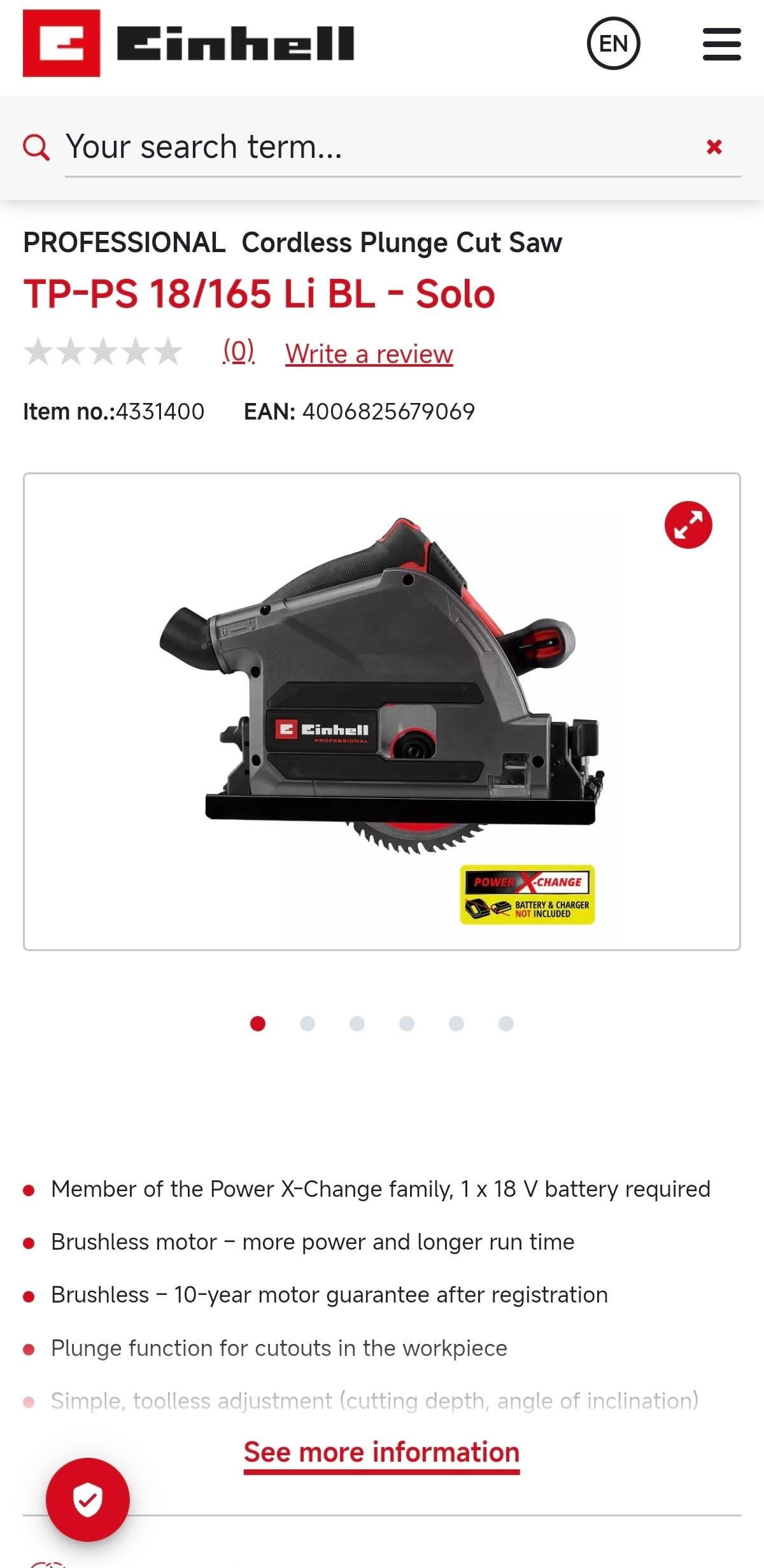 Nutool EINHELL Iekšējās zāģēšanas zāģis TP-PS