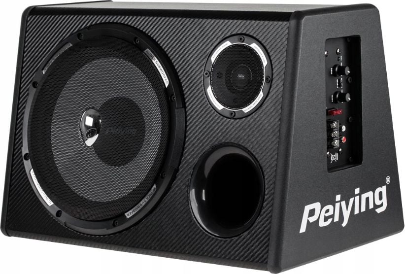 Auto subwoofers PeiYing aktīvs basu skaļrunis