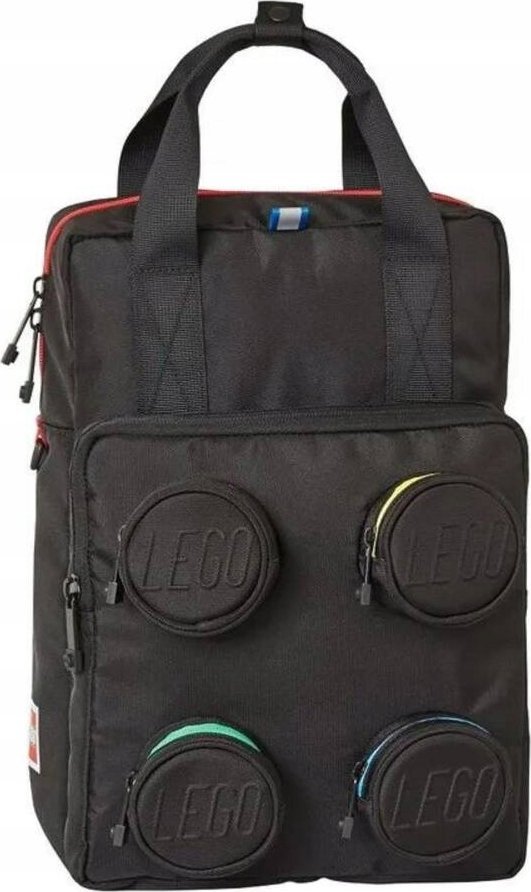 LEGO ķieģelīšu 2x2 mugursoma 20205-0354 Black