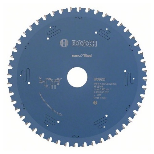 Zāģa disks Bosch Expert tēraudam 210