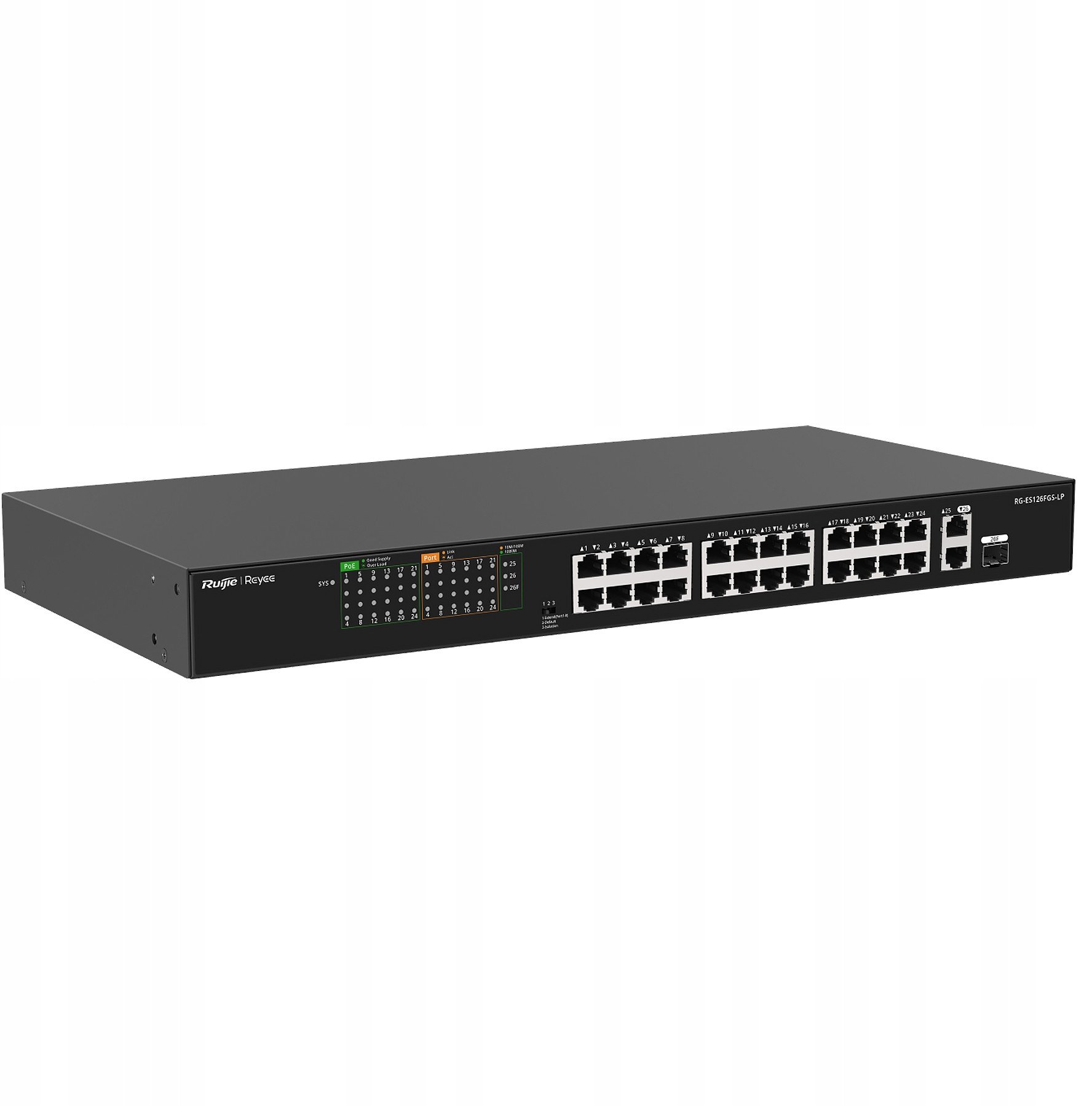 SWITCH POE RG-ES126FGS-LP 24 PORTU REYEE