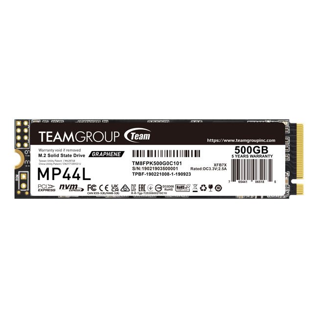 SSD disks TeamGroup MP44L 500GB M
