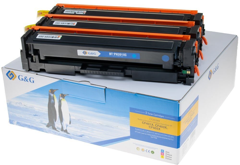 Toneru komplekts G&G Toner Multipack Color