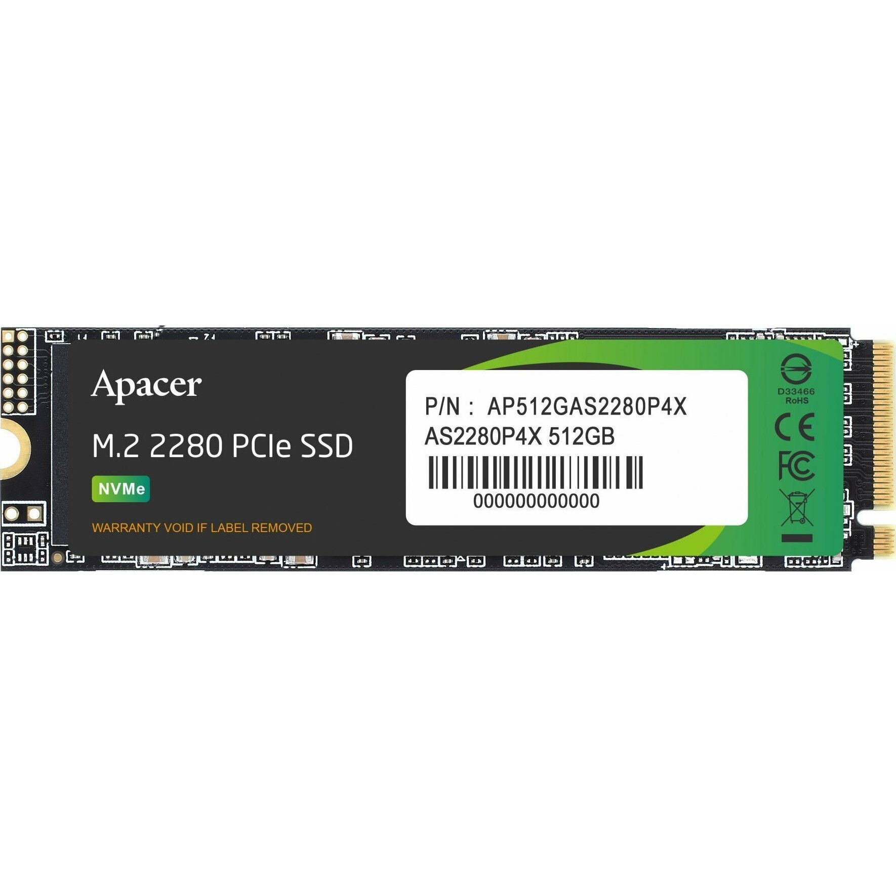 SSD disks Apacer AS2280P4X 512GB M