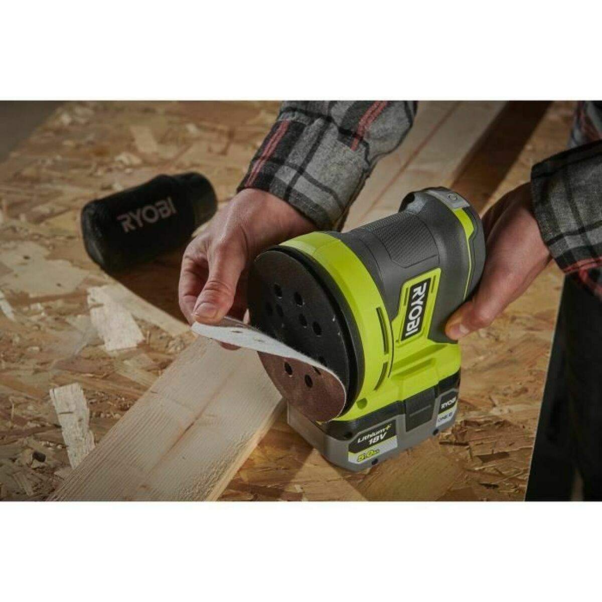 Ryobi ONE+ RROS18-0 Akumulatora ekscentriskā slīpmašīna