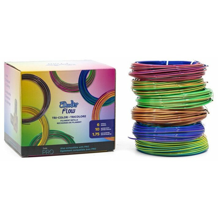 3Doodler Flow Trīs krāsu 6 spoles