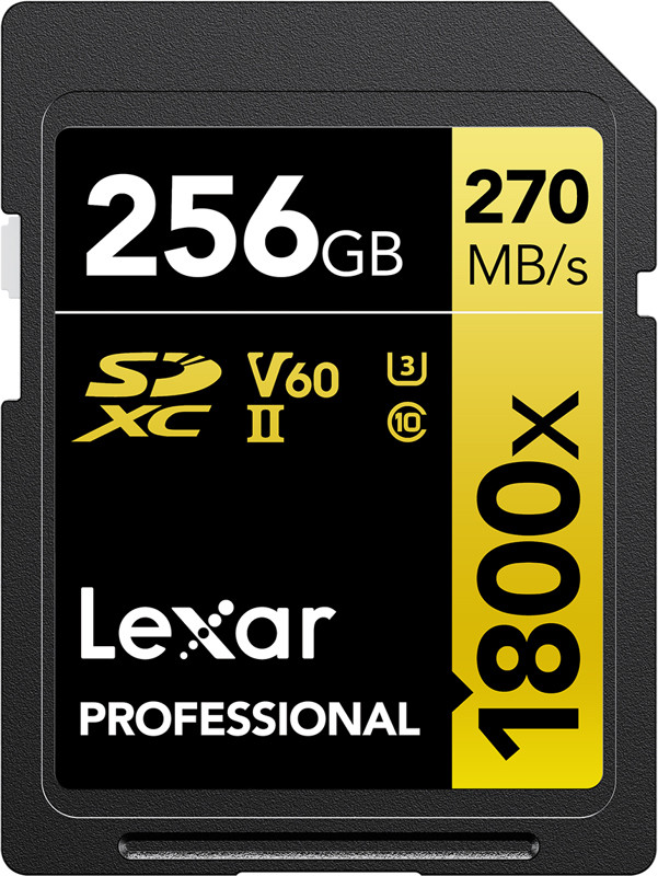 Lexar SDXC 256GB Professional 1800x UHS-II