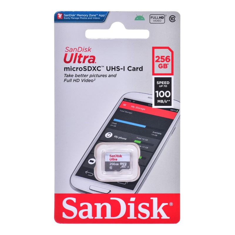 SanDisk Ultra microSDXC 256GB Android 100MB/s