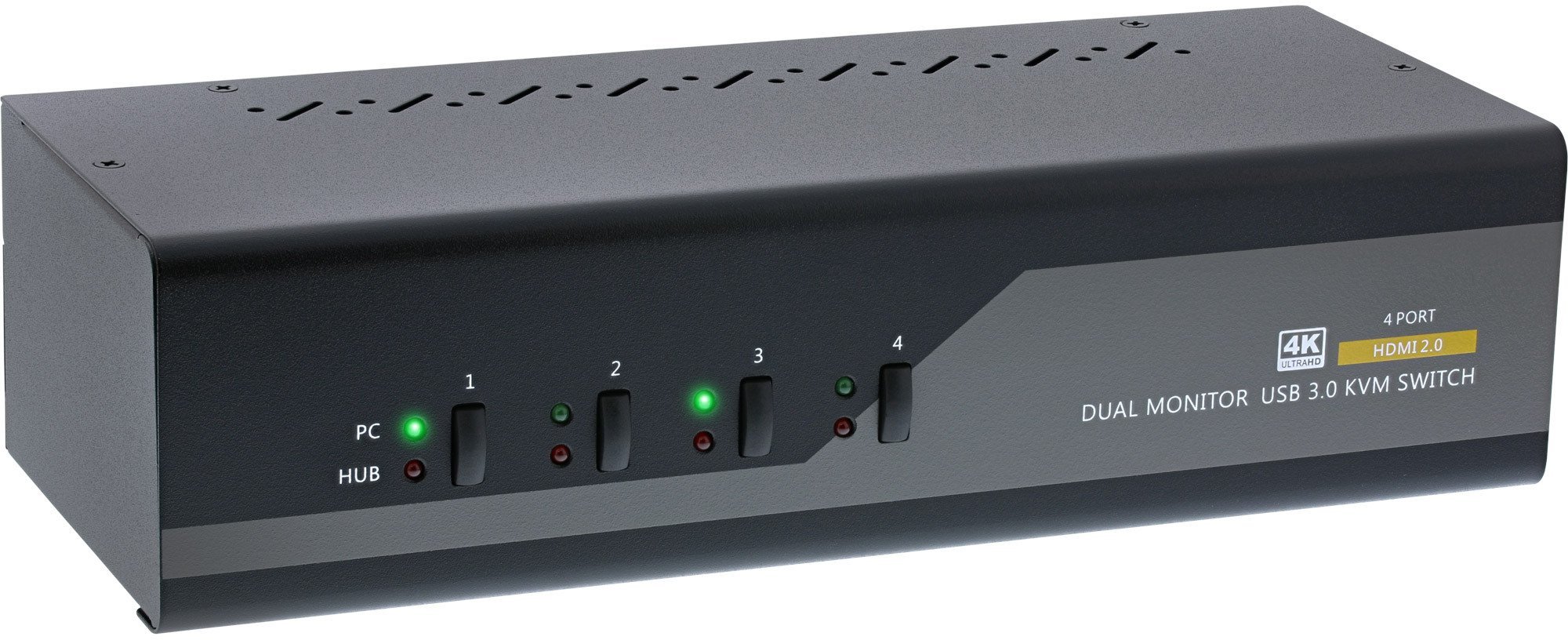 Pārslēdzējs InLine InLine® KVM galddatora pārslēdzējs