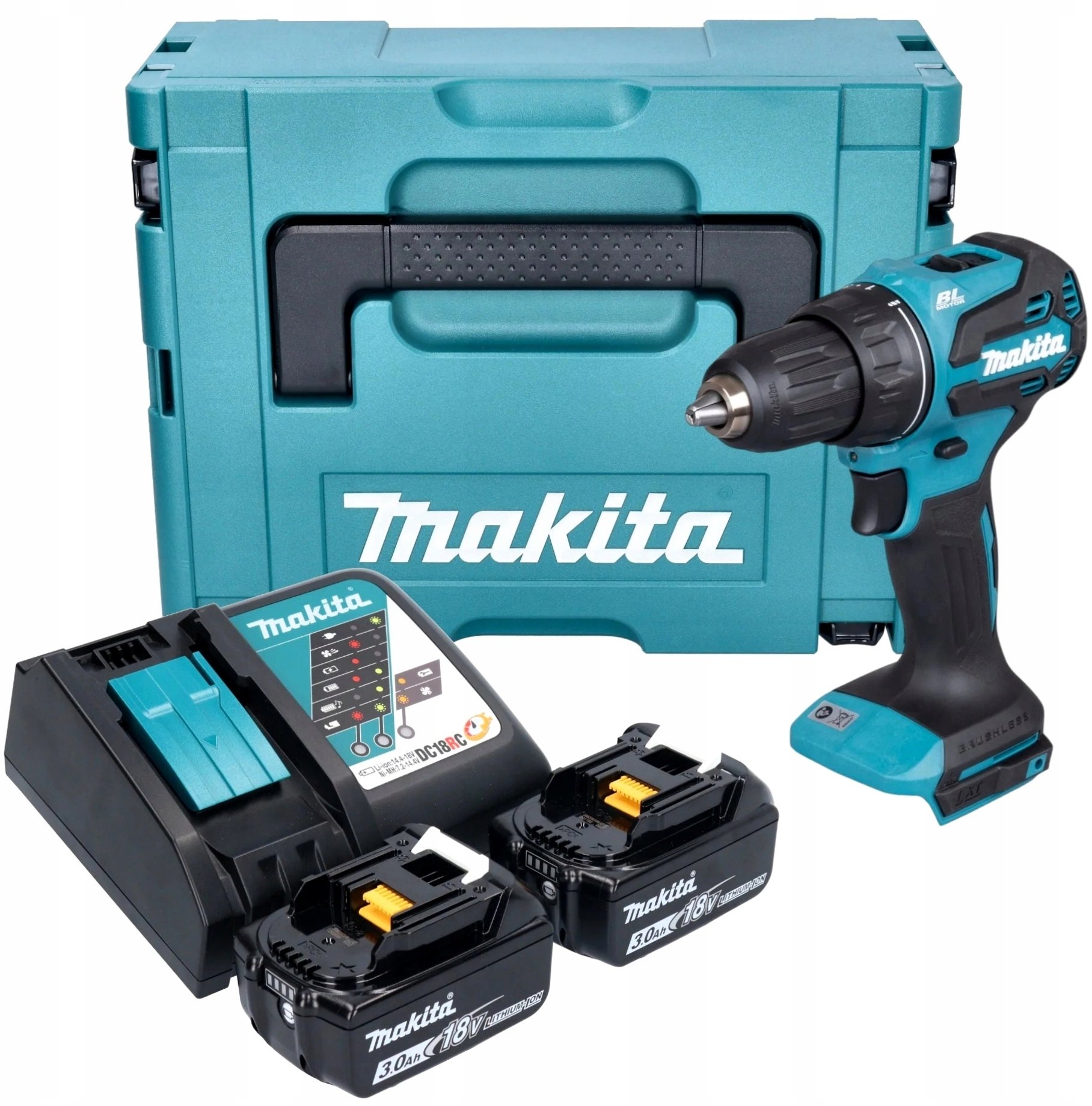 Urbjmašīna-skrūvgriezis Makita DDF490RFJ 18 V 2
