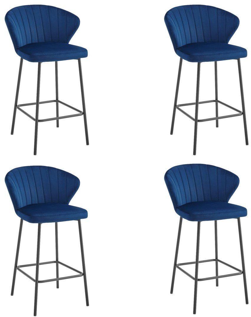 Leobert Barstools GATTA - velvet navy