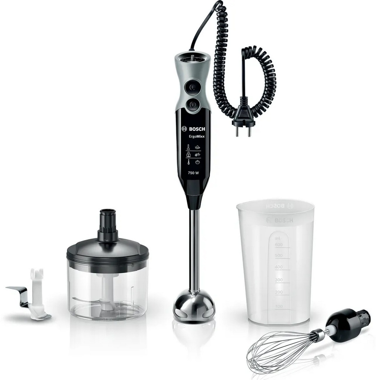 Bosch Stabmixer ErgoMixx MSM67170 (Black/Gray, 750