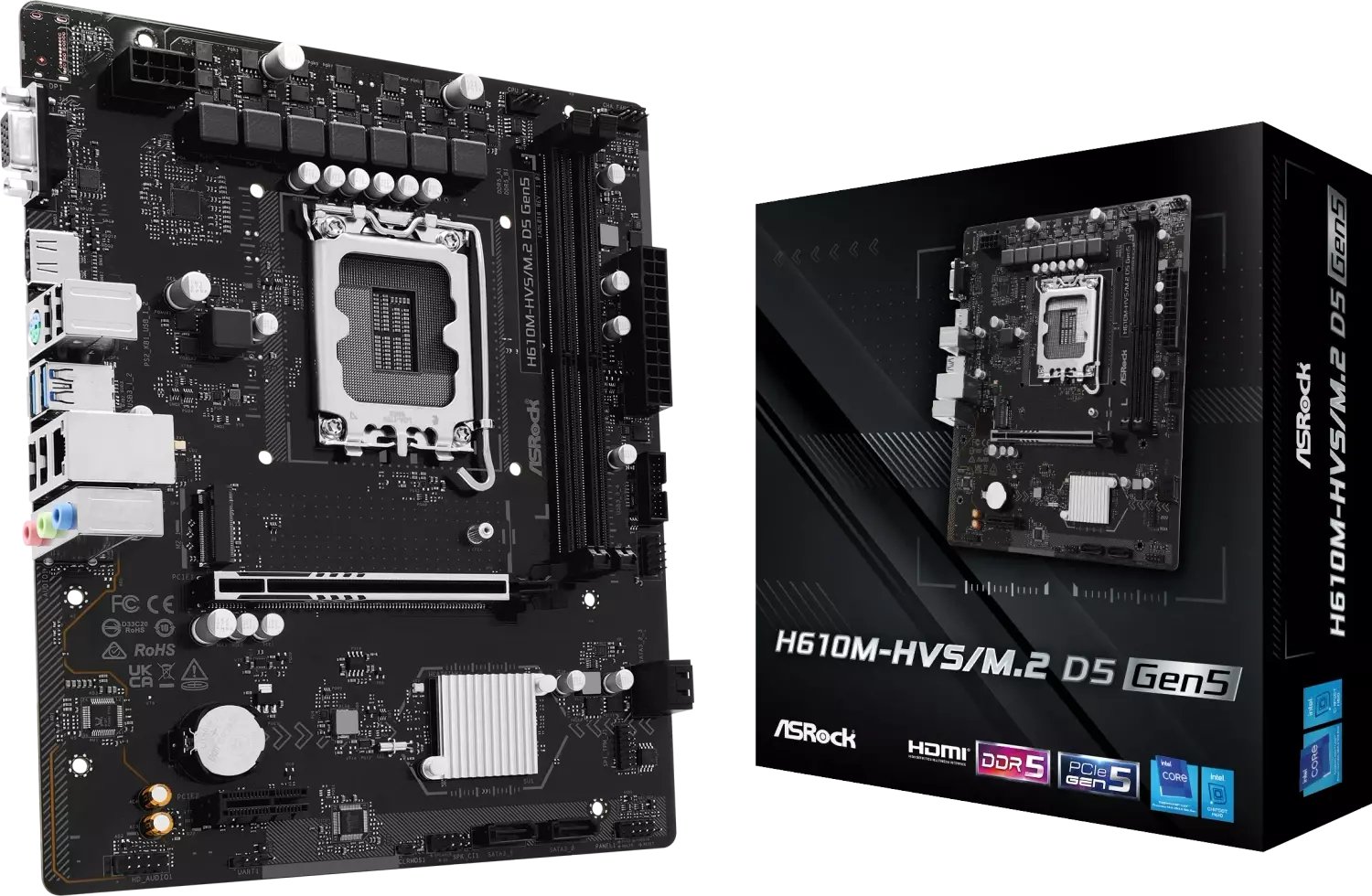 Asrock Płyta główna H610M-HVS/M.2 D5
