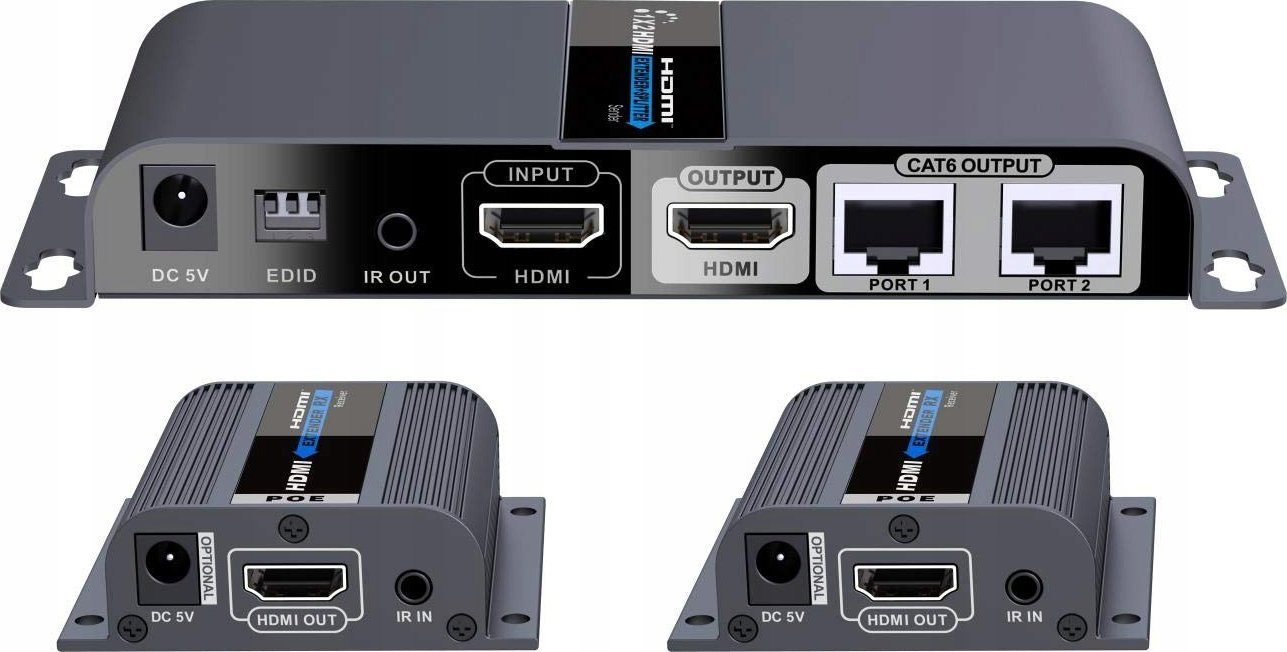PremiumCord PREMIUMCORD HDMI 1-2 sadalītājs+pagarinātājs pa