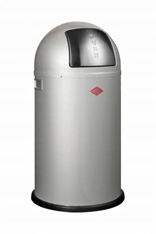 Atkritumu tvertne Wesco 50l Pushboy Silver