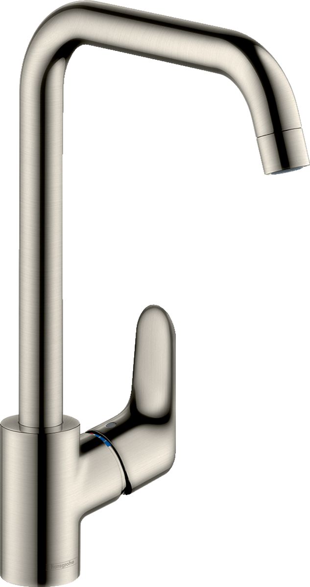 Virtuves jaucējkrāns Hansgrohe Focus stāvošs nerūsējošā