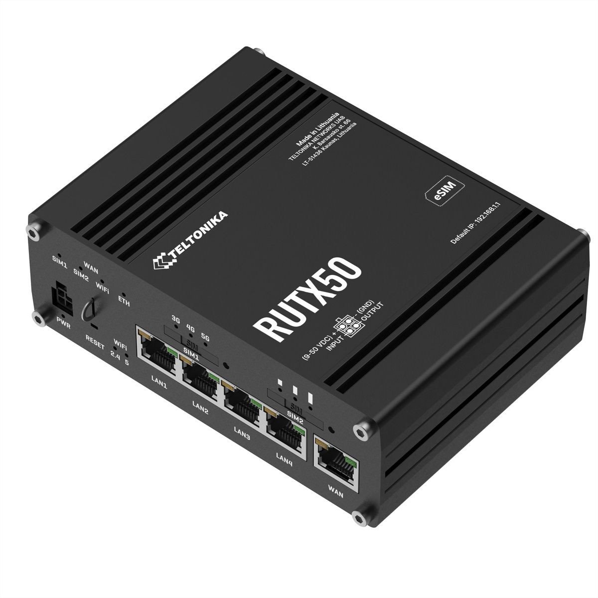 Maršrutētājs Teltonika RUTX50 (RUTX50320000) | RUTX50320000