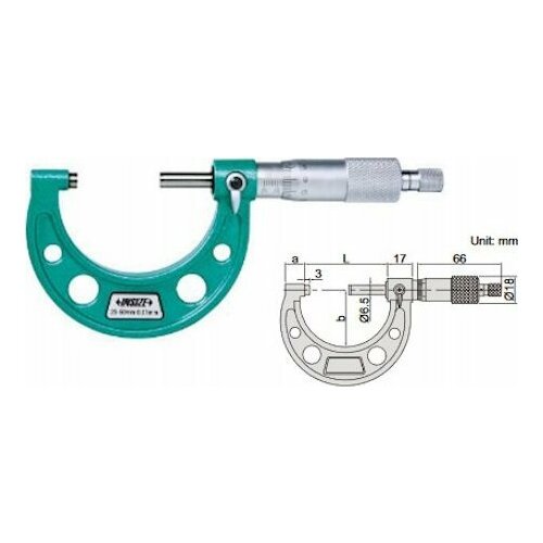 Insize mikrometrs 225-250 STANDARD | 3203-250A