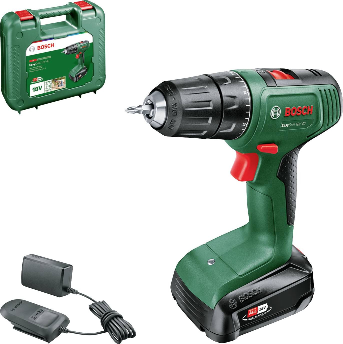 Urbjmašīna-skrūvgriezis Bosch EasyDrill 18V-40 18 V