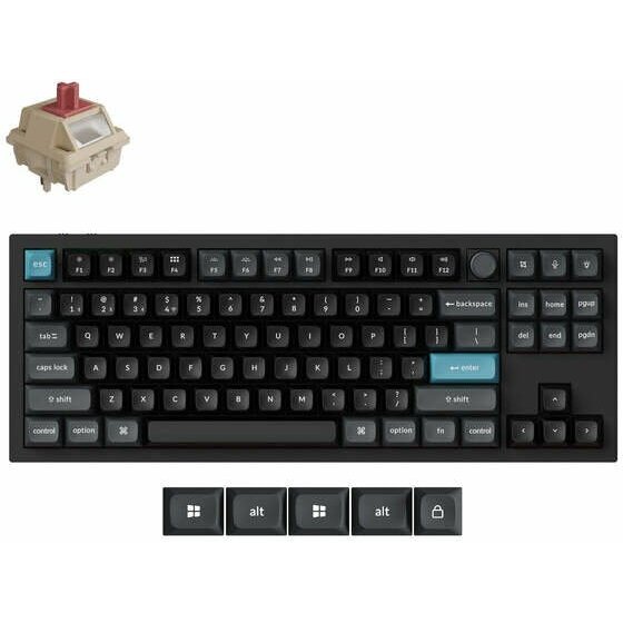 Bezvadu tastatūra Q3 Ultra/Black Q3U-M1 Keychron