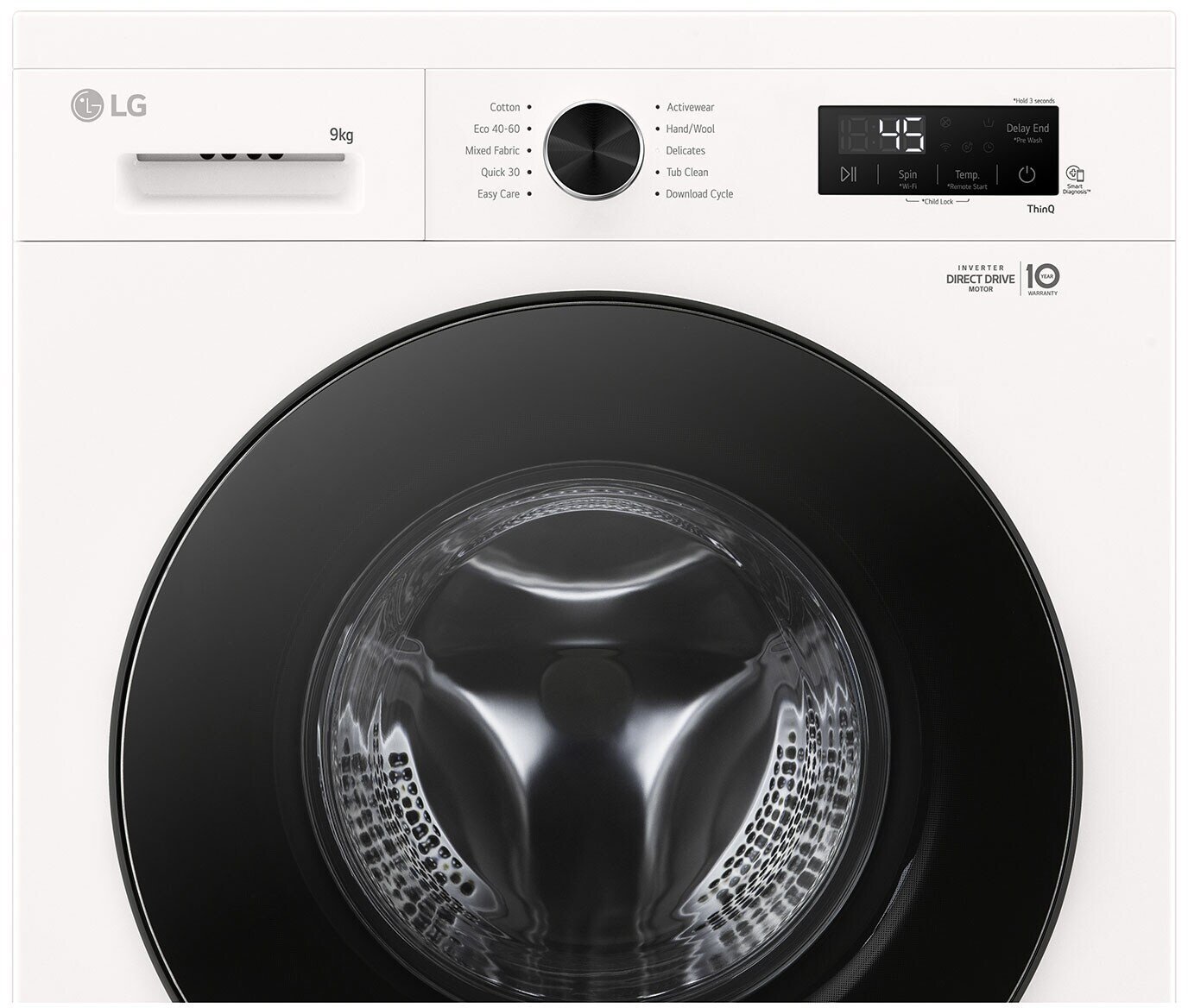 LG F4X1009NWB Veļas mašīna, A, Priekšējā