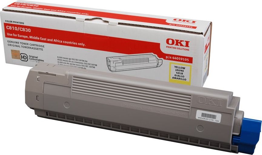 Toner OKI 44059105 Yellow Oriģināls (44059105)