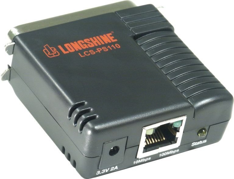 Drukas serveris Longshine Longshine Printserver 100Mbit