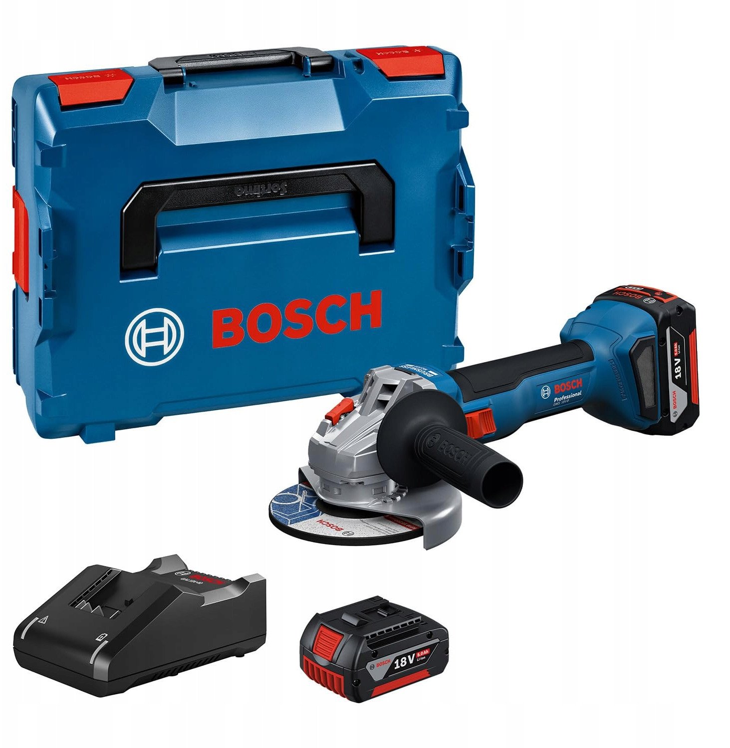 Bosch Leņķa slīpmašīna GWS18V-8 (125mm 2x5
