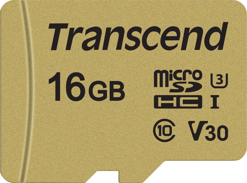 Atmiņas karte Transcend 500S MicroSDHC 16