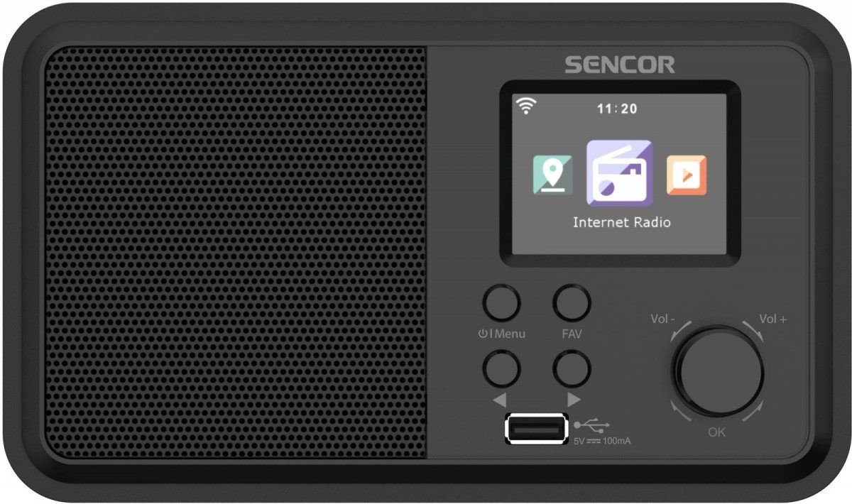 Sencor Radio Internetowe Moc 4W, WiFi