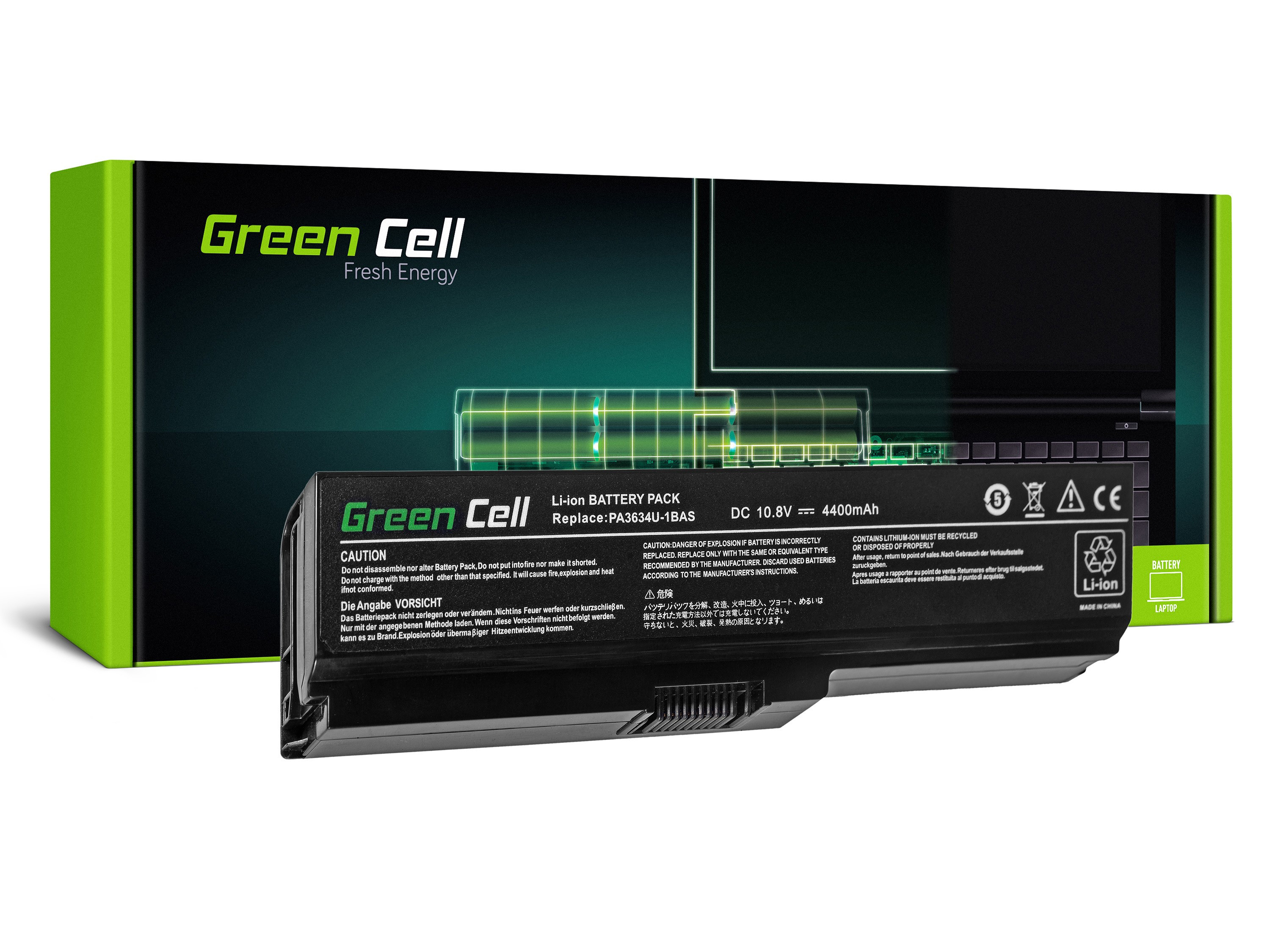 Akumulators Green Cell Toshiba Satellite A660