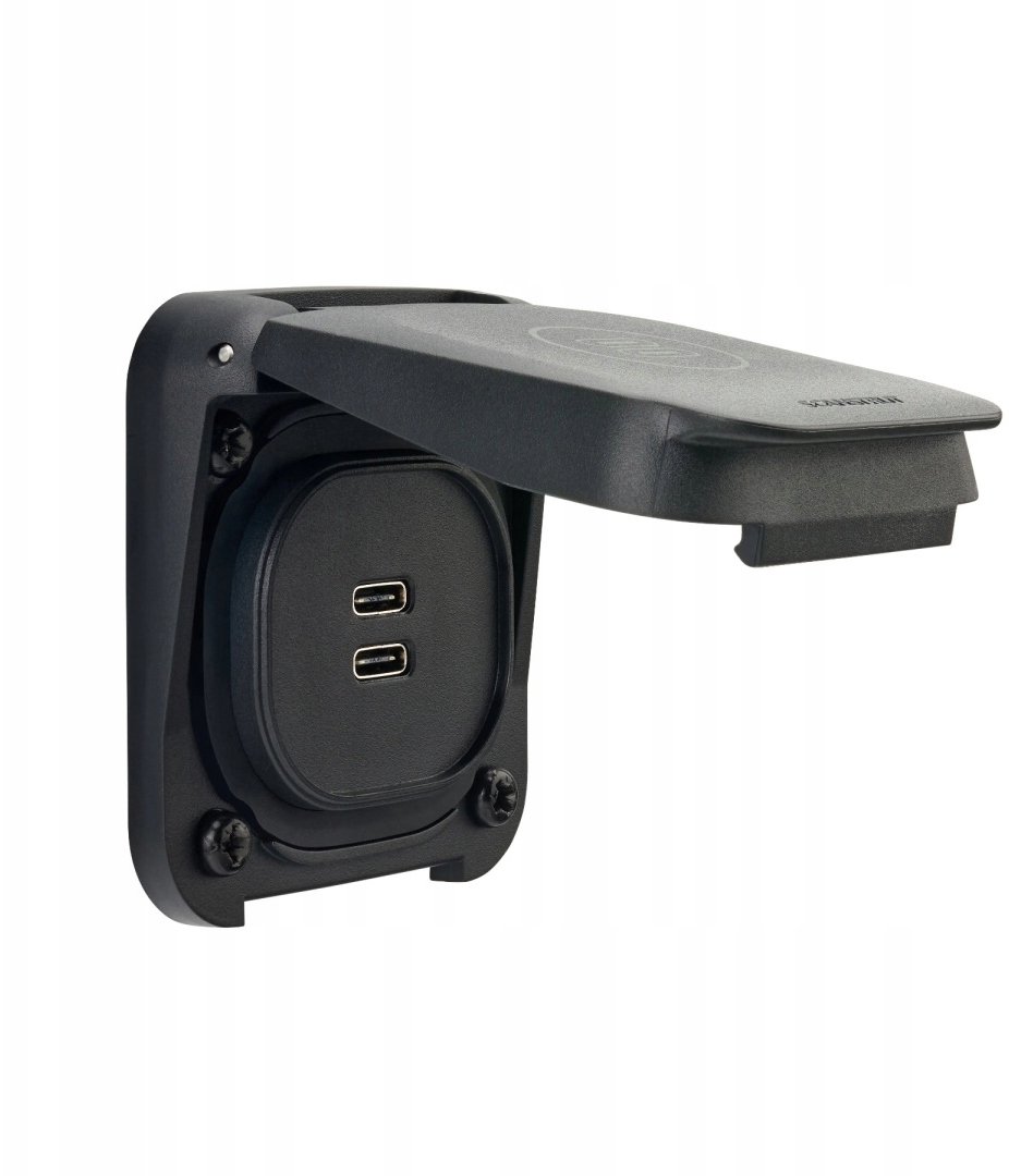 Ārējā uzlādes ligzda Dual USB-C Scanstrut