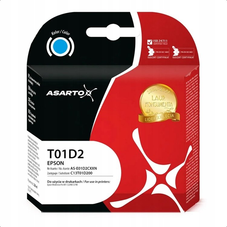 Tintes kārtridžs Asarto Epson T01D2 |