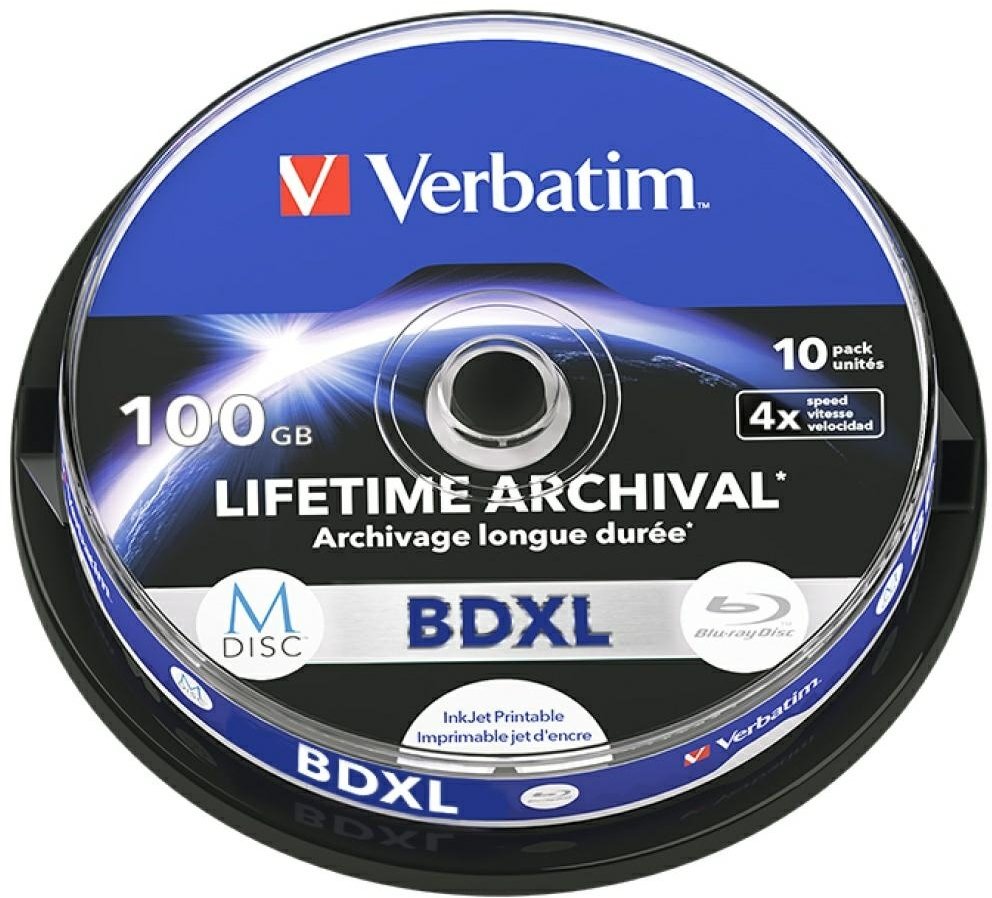 BD-XL Verbatim M-Disc 100GB 4X tintes