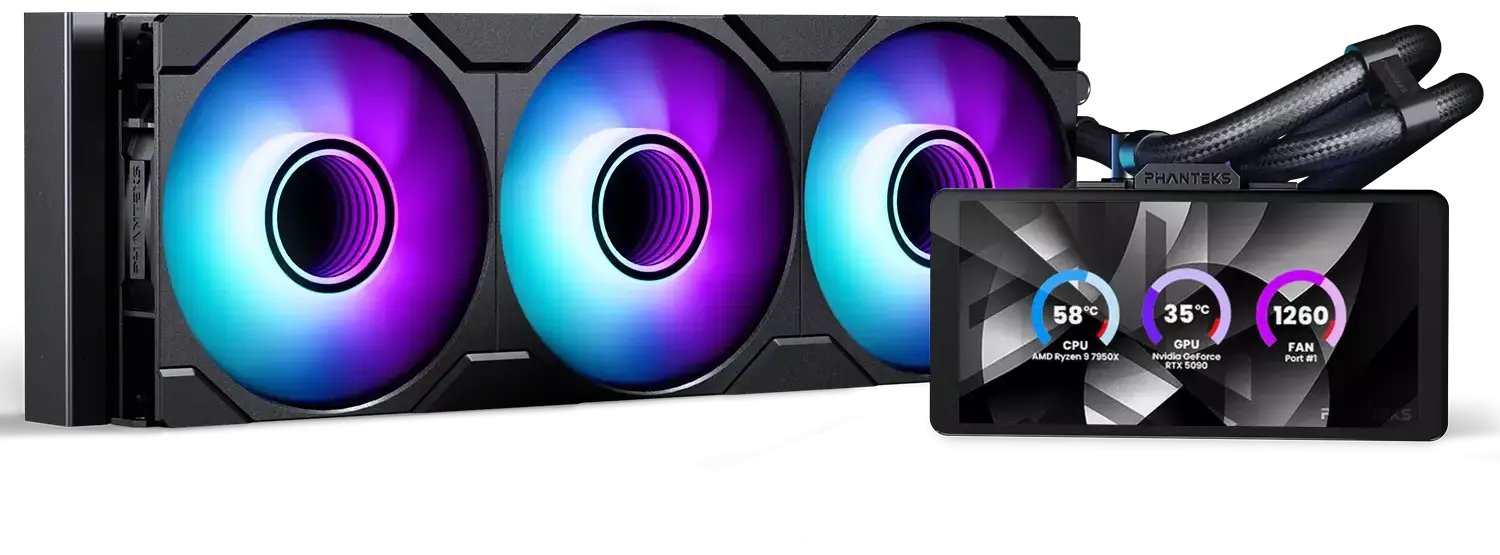PHANTEKS Glacier One 360M25 LCD AiO-Wasserkühlung
