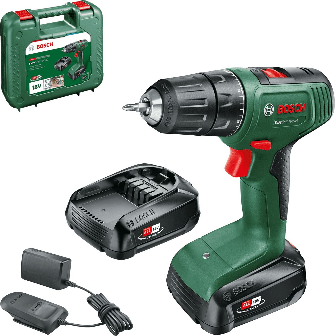 Urbjmašīna-skrūvgriezis Bosch EasyDrill 18V-40 18 V