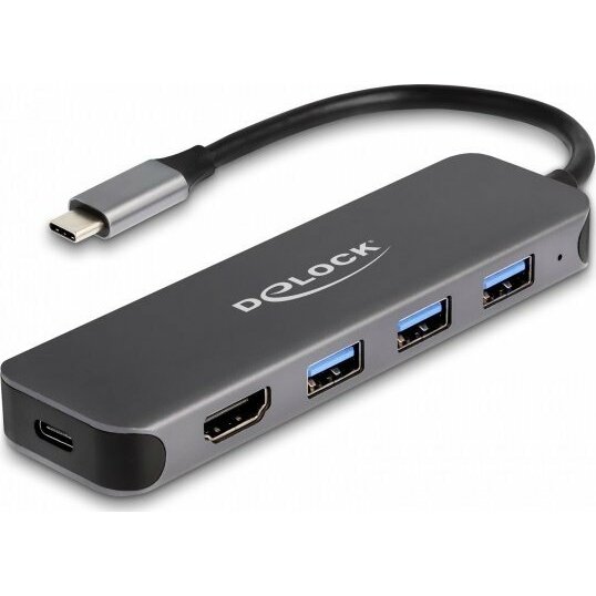 DeLOCK 3P USB sadalītājs + 4K