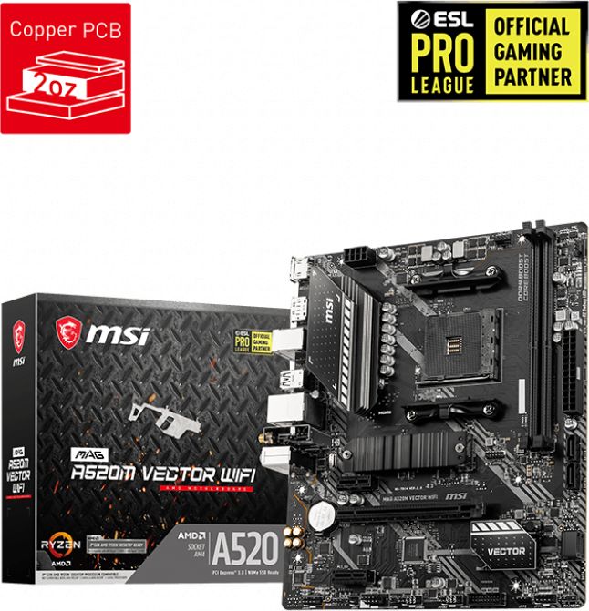 MSI MAG A520M VECTOR WIFI mātesplate