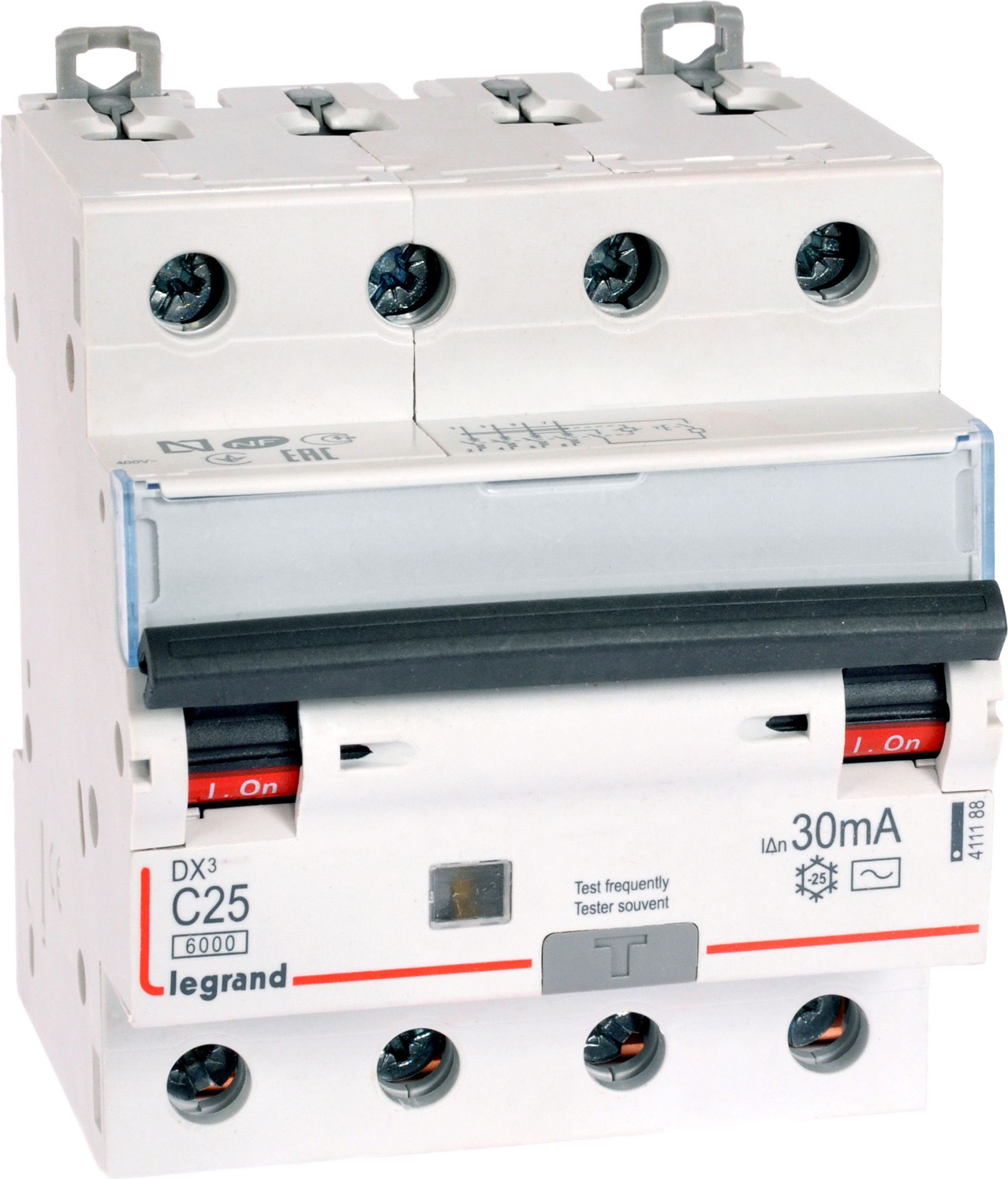 Legrand Diferenciālais pārslodzes slēdzis 4P 25A
