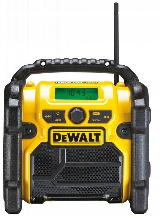 DEWALT Būvniecības radio 10.8-18V/230V FM/DAB+